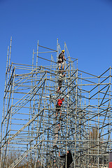 Image showing Scaffolding workers