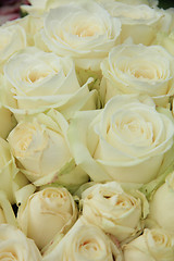 Image showing White roses in a wedding arrangement