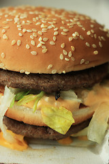 Image showing Hamburger in a carton box