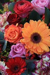 Image showing Bright colored wedding arrangement