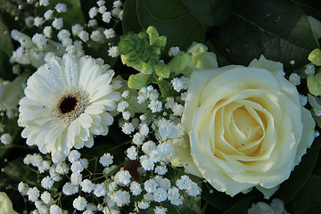 Image showing White bridal bouquet