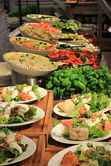 Image showing Salad bar