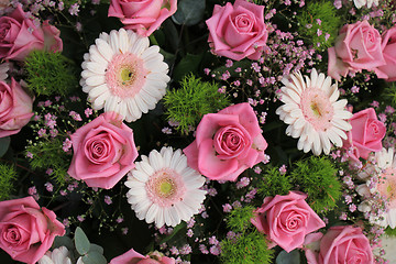 Image showing pink wedding arrangement