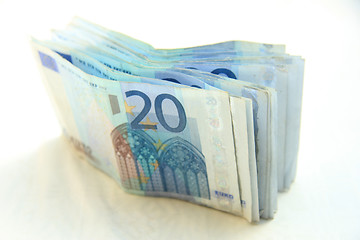 Image showing 20 euro banknotes