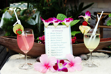 Image showing Drinks menu