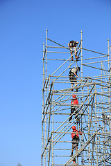 Image showing Scaffolding workers