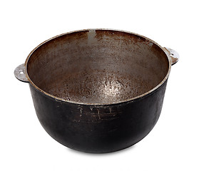 Image showing Old dirty pot