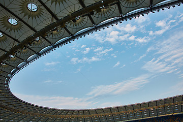 Image showing Look over stadium roof