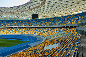 Image showing Huge Empty Football Arena