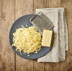 Image showing grated cheese