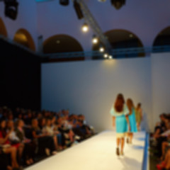 Image showing Fashion runway out of focus