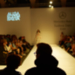 Image showing Fashion runway out of focus