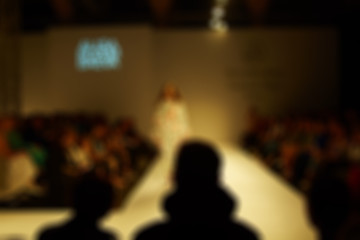 Image showing Fashion runway out of focus