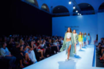 Image showing Fashion runway out of focus