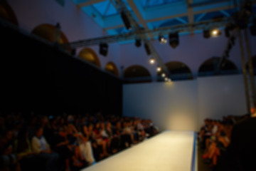 Image showing Fashion runway out of focus