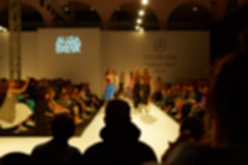 Image showing Fashion runway out of focus