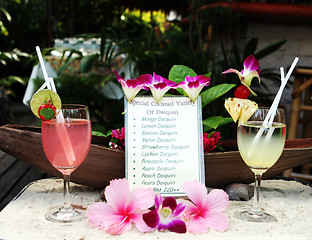 Image showing Drinks menu