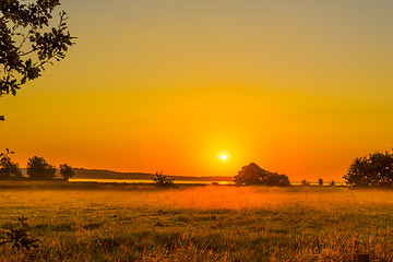 Image showing Early morning with a sunrise