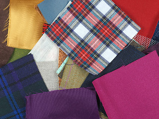 Image showing Fabric samples