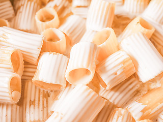 Image showing Retro looking Paccheri pasta