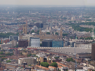 Image showing Aerial view of London