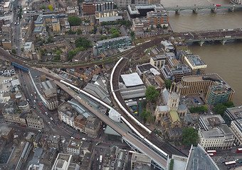 Image showing Aerial view of London