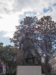 Image showing Churchill statue in London