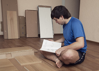 Image showing Assembling furniture