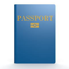 Image showing Blue passport book