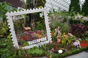 Image showing Flower Dome at Gardens by the Bay in Singapore