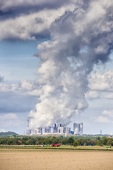 Image showing Emissions coal power plant