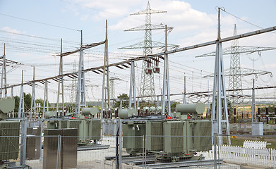 Image showing Electrical substation