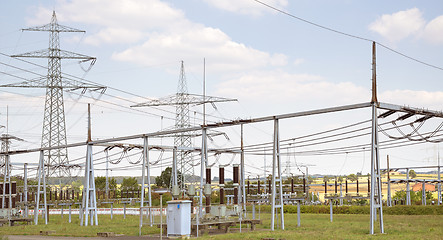 Image showing Electrical substation