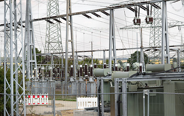 Image showing Electrical substation