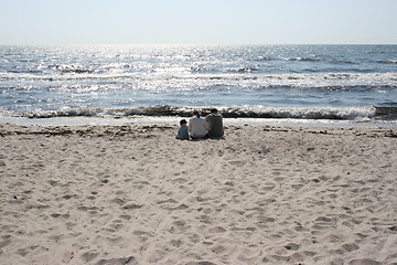 Image showing Summer night at the beach