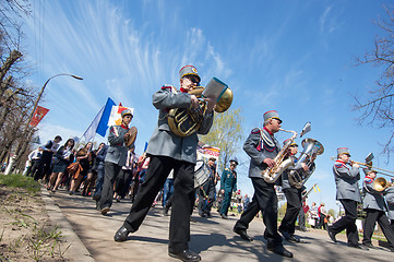 Image showing Walking orchestra