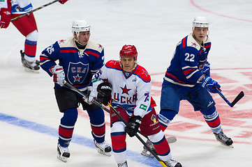 Image showing A. Kvartalnov (75), K. Molodtsov(22) and M. Salimov (25)