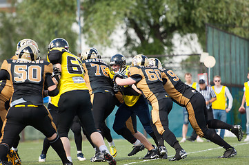 Image showing American football warriors