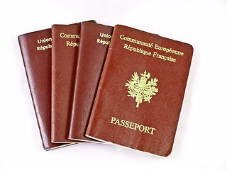 Image showing French passports