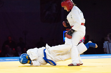 Image showing Olga Safronova (Red) and Roza Iskarenova (Blue)