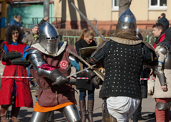 Image showing Axes battle