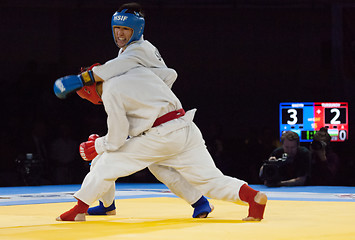 Image showing Tursunov S. (Red) vs Sagyn K. (Blue)