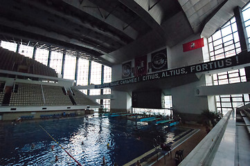 Image showing Diving pool interrior