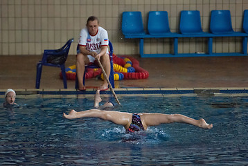 Image showing Synchronous swimer legs