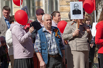 Image showing Immortal squad parade in Rostov