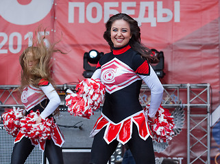 Image showing Cheerleaders of Spartak team