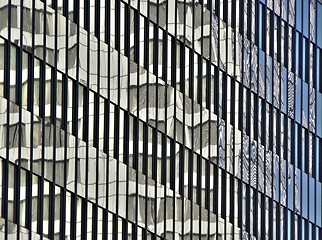 Image showing Reflections on glass building