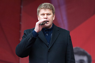 Image showing Sport commentator Dmitry Guberniev