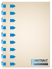 Image showing Blue arrow brochure design