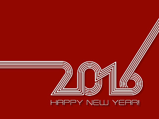 Image showing Happy new year 2016 background design